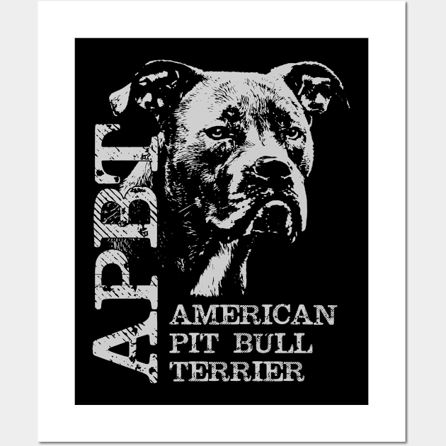 American Pit Bull Terrier - APBT Wall Art by Nartissima